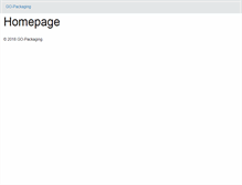 Tablet Screenshot of go-packaging.com